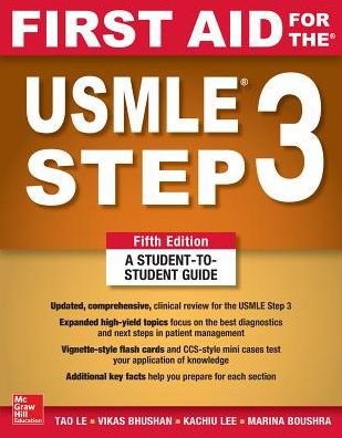 Cover for Tao Le · First Aid for the USMLE Step 3, Fifth Edition (Paperback Bog) (2018)