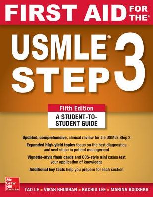 Cover for Tao Le · First Aid for the USMLE Step 3, Fifth Edition (Paperback Book) (2018)