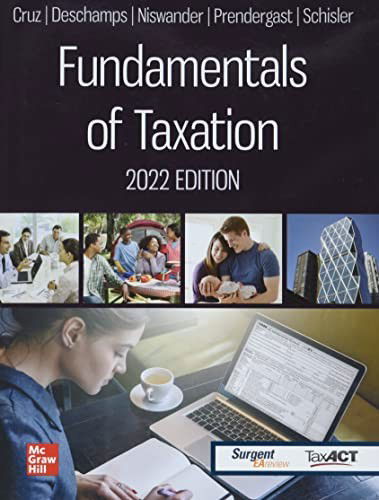 Cover for Ana Cruz · Fundamentals of Taxation 2022 Edition (Paperback Book) (2021)