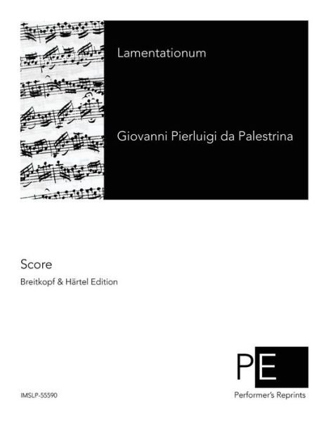 Cover for Giovanni Pierluigi Da Palestrina · Lamentationum (Paperback Book) (2015)