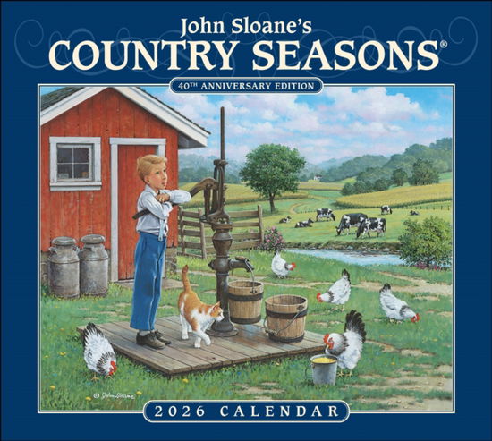 Cover for John Sloane · John Sloane's Country Seasons® 2026 Deluxe Wall Calendar: 40th Anniversary Ed. (Calendar) (2025)