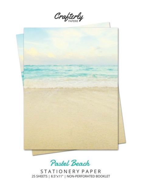 Cover for Crafterly Paperie · Pastel Beach Stationery Paper (Paperback Book) (2021)