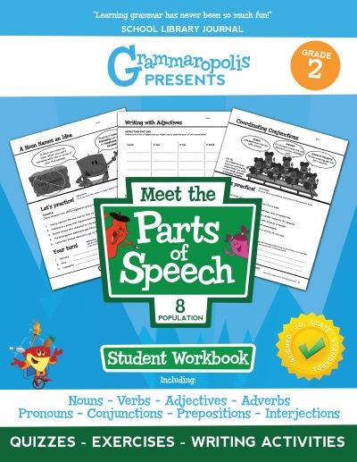 Cover for Coert Voorhees · The Parts of Speech Workbook, Grade 2 - Grammaropolis Grammar Workbooks (Paperback Book) (2020)