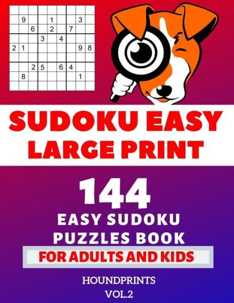 Cover for Houndprints · Sudoku Easy Large Print (Paperback Book) (2019)