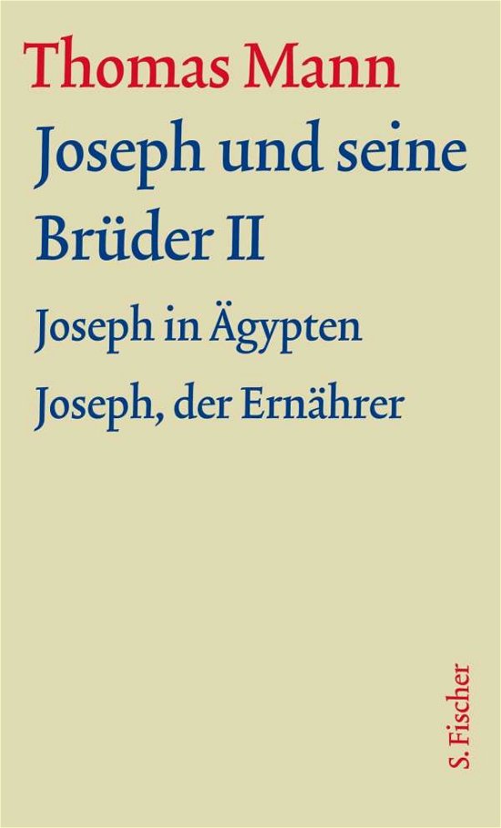 Cover for Mann · Joseph und seine Brüder II (Book)