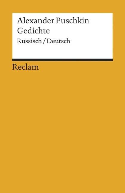 Cover for Alexander S. Puschkin · Reclam UB 03731 Puschkin.Gedichte (Book)