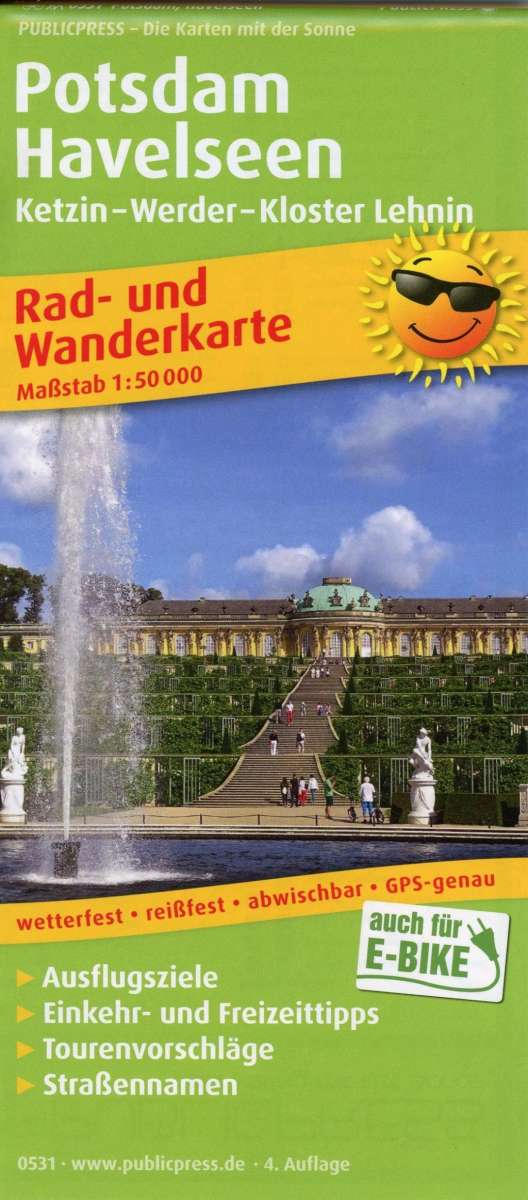 Cover for Potsdam - Havelseen, cycling and hiking map 1:50,000 (Map) (2018)