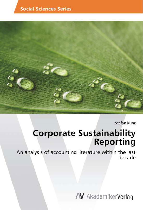 Cover for Kunz · Corporate Sustainability Reporting (Book)