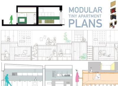 Cover for Modular Tiny Apartment Plans (Hardcover Book) (2022)