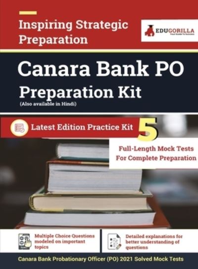 Cover for Edugorilla · Canara Bank PO 2021 Preparation Kit 5 Full-length Mock Tests (Paperback Book) (2021)