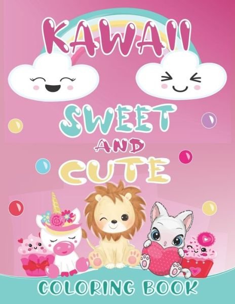 Cover for Aimy Publishing Book · Kawaii Sweet And Cute Coloring Book (Paperback Book) (2021)