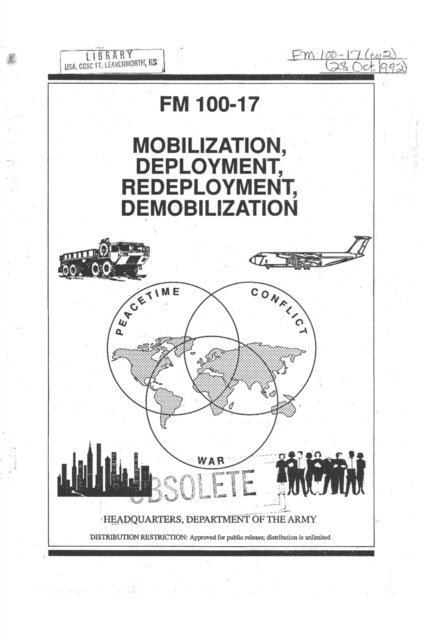Cover for Department Of the Army · FM 100-17 Mobilization, Deployment, Redeployment, Demobilization (Paperback Book) (2022)