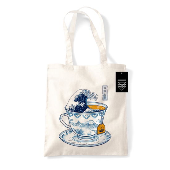 Cover for Vincent Trinidad (The Great Kanagawa Tea) Natural Tote Bag (Paperback Book) (2024)