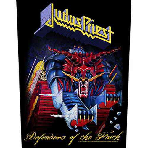 Judas Priest · Judas Priest Back Patch: Defenders of the Faith (MERCH) [Black edition] (2020)