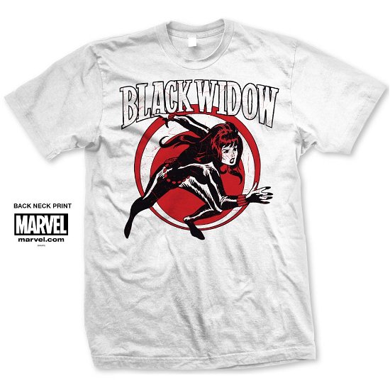 Marvel Comics Unisex T-Shirt: Black Widow Simple - Marvel Comics - Produtos - Bravado - 5055979905318 - 