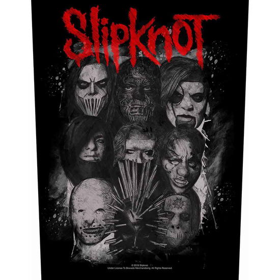 Slipknot Back Patch: We Are Not Your Kind Masks - Slipknot - Produtos -  - 5056365710318 - 