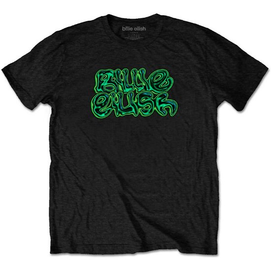 Billie Eilish Unisex T-Shirt: Neon Logo - Billie Eilish - Fanituote -  - 5056561053318 - 