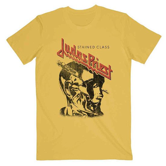 Judas Priest Unisex T-Shirt: Stained Class Vintage Head - Judas Priest - Produtos -  - 5056561066318 - 