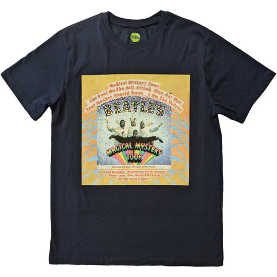 The Beatles Unisex T-Shirt: Magical Mystery Tour Album Cover (Navy Blue) - The Beatles - Merchandise -  - 5056561082318 - April 20, 2023