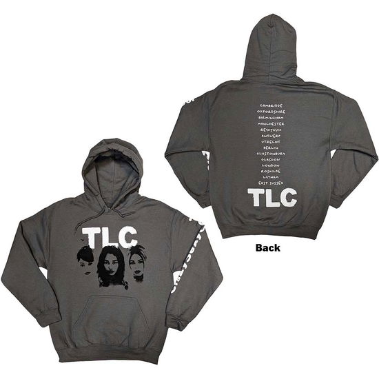 TLC Unisex Pullover Hoodie: CrazySexyCool Album European Tour 2022 (Back Print & Ex-Tour) - Tlc - Produtos -  - 5056737229318 - 