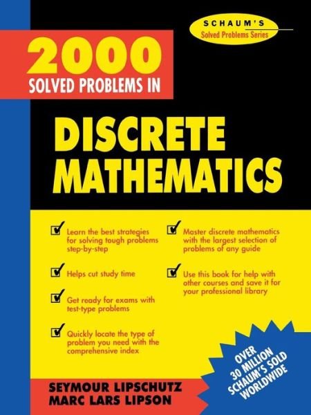 Cover for Seymour Lipschutz · 2000 Solved Problems in Discrete Mathematics (Taschenbuch) [Ed edition] (1990)
