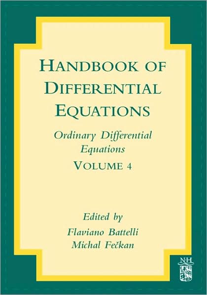 Cover for Flaviano Battelli · Handbook of Differential Equations: Ordinary Differential Equations - Handbook of Differential Equations: Ordinary Differential Equations (Hardcover Book) (2008)