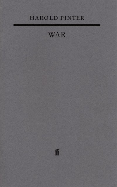 Cover for Harold Pinter · War (Paperback Book) [Main edition] (2003)