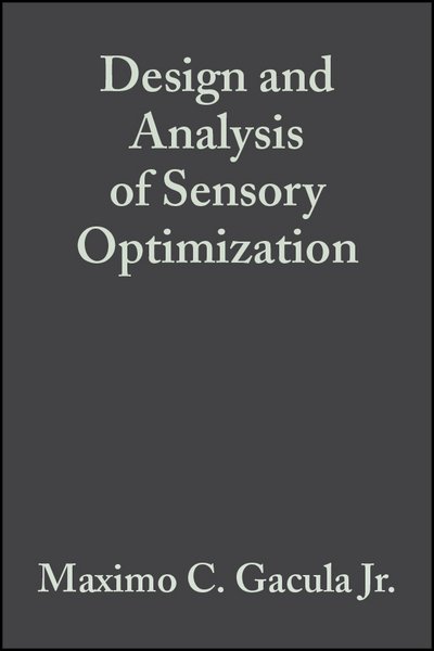 Cover for Gacula, Maximo C., Jr. (Department of Psychology, Arizona State University, Tempe, Arizona) · Design and Analysis of Sensory Optimization (Gebundenes Buch) (2005)