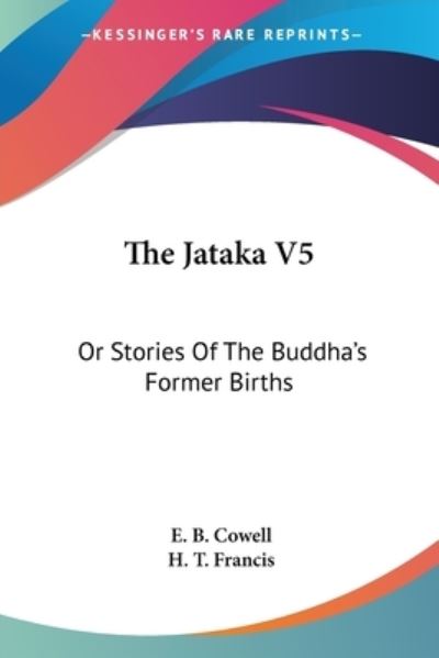 Cover for Edward Byles Cowell · The Jataka V5: or Stories of the Buddha's Former Births (Paperback Book) (2006)