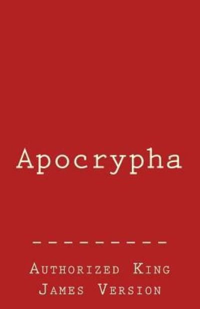 Cover for King Solomon · Apocrypha Authorized King James Version (Paperback Book) (2016)