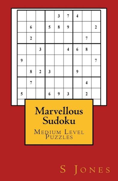 Cover for S Jones · Marvellous Sudoku (Paperback Book) (2017)