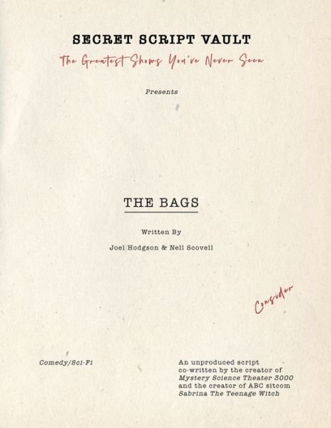 Cover for Nell Scovell · The Bags (Paperback Book) (2021)