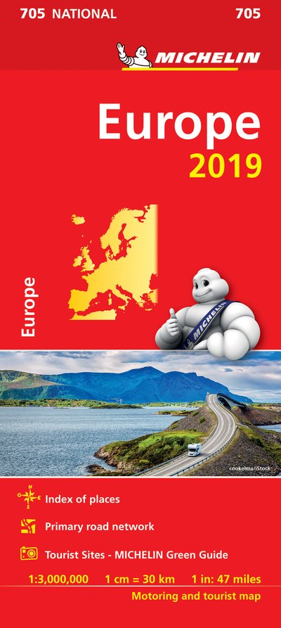 Cover for Michelin · Michelin National Maps: Europe 2019 (Hardcover Book) (2019)