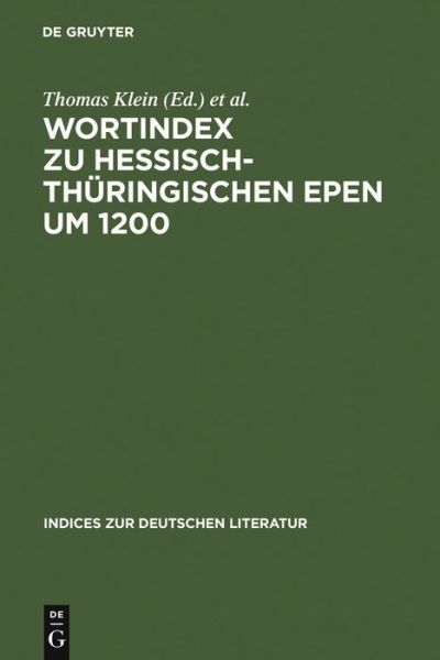 Cover for Thomas Klein · Wortindex zu hessisch-thüringischen Epe (Book) (1997)