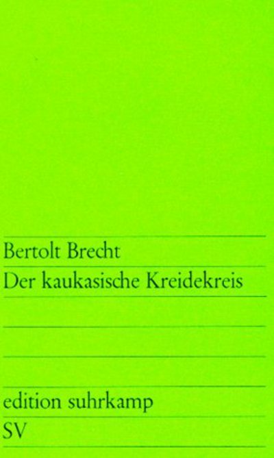 Cover for Bertolt Brecht · Edit.Suhrk.0031 Brecht.Kaukas.Kreidekr. (Bok)