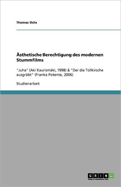 Cover for Ochs · Ästhetische Berechtigung des moder (Book) [German edition] (2009)