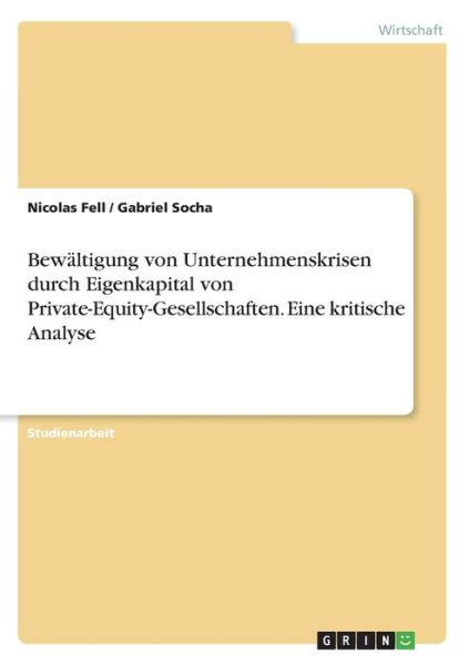 Cover for Fell · Bewältigung von Unternehmenskrisen (Buch)