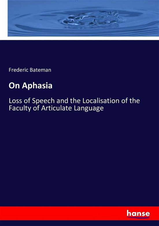 Cover for Bateman · On Aphasia (Bok) (2016)