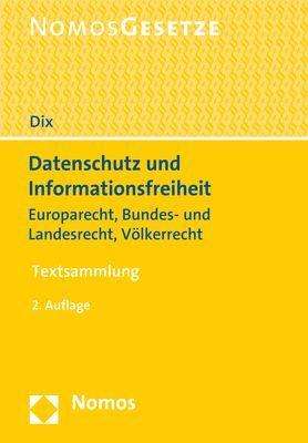 Cover for Dix · Datenschutz und Informationsfreihei (Book) (2018)