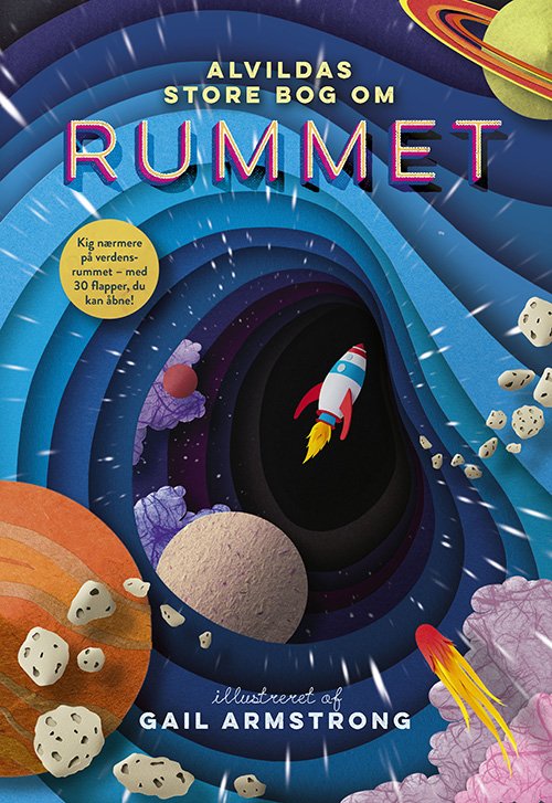 Cover for Ruth Symons · Alvildas store bog om rummet (Cardboard Book) [1st edition] (2021)