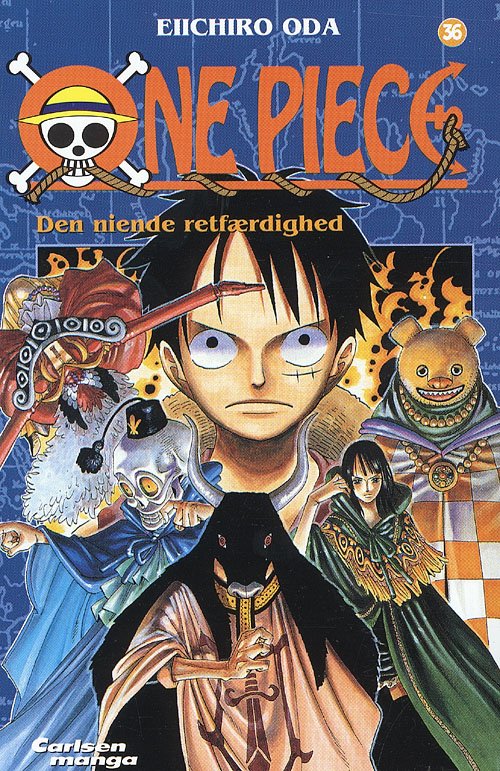Cover for Eiichiro Oda · One Piece Carlsen manga, 36: One Piece 36 - Den niende retfærdighed (Hæftet bog) [1. udgave] (2007)