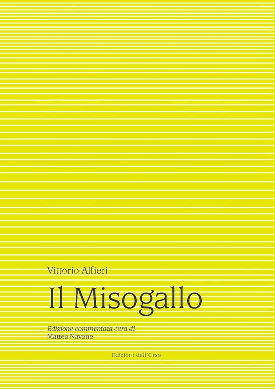 Cover for Vittorio Alfieri · Il Misogallo. Ediz. Critica (Book)