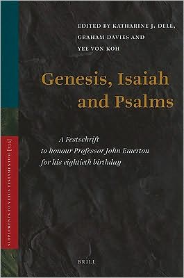 Cover for Forthcoming · Genesis, Isaiah and Psalms (Supplements to Vetus Testamentum) (Hardcover Book) (2010)