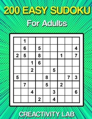 Cover for Creactivity Lab · 200 Easy Sudoku For Adults (Pocketbok) (2020)