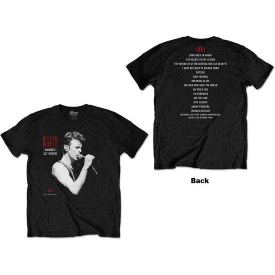 Cover for David Bowie · David Bowie Unisex T-Shirt: Dallas '95 (Back Print) (T-shirt)