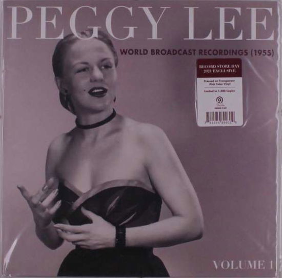 Cover for Peggy Lee · World Broadcast Recordings 1955 Vol 1 (LP) [Coloured edition] (2021)