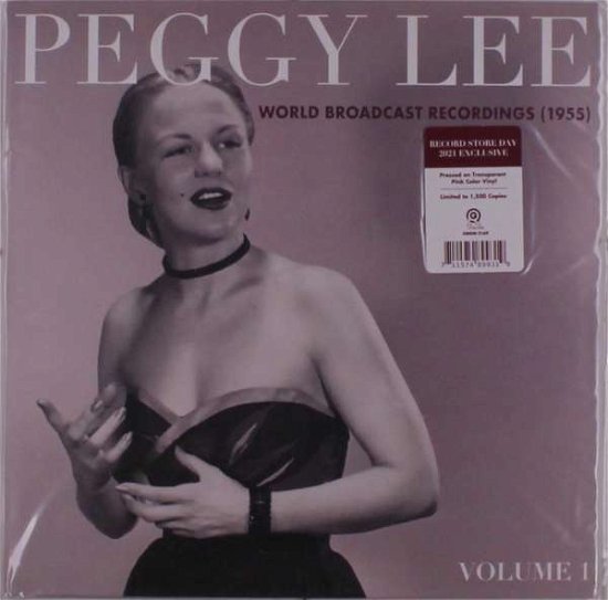 Cover for Peggy Lee · World Broadcast Recordings 1955, Vol 1 (LP) [Coloured edition] (2021)