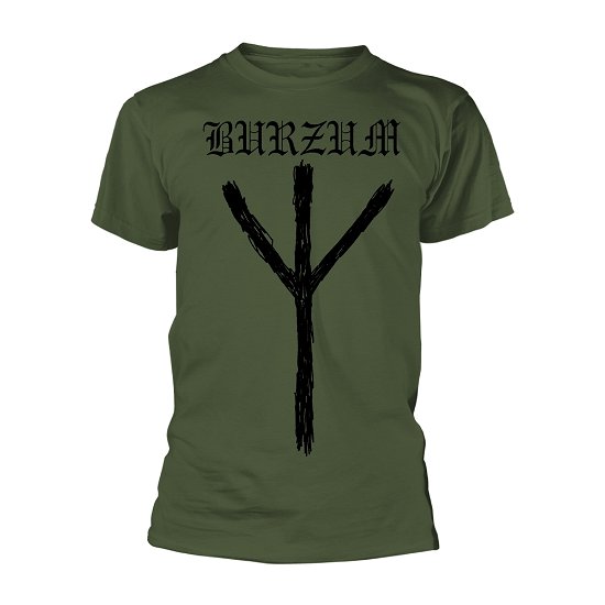 Cover for Burzum · Rune (Green) (T-shirt) [size XL] [Green edition] (2020)