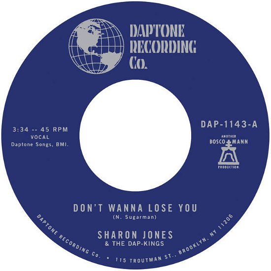 Cover for Jones, Sharon &amp; the Dap-kings · Don't Want to Lose You B/w Don't Give a Friend a Number (7&quot;) (2024)