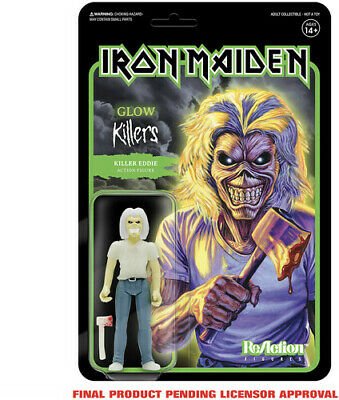 Iron Maiden Reaction Figure Wave 1 - Killer Eddie (Glow) - Iron Maiden - Merchandise - SUPER 7 - 0840049817319 - January 22, 2022